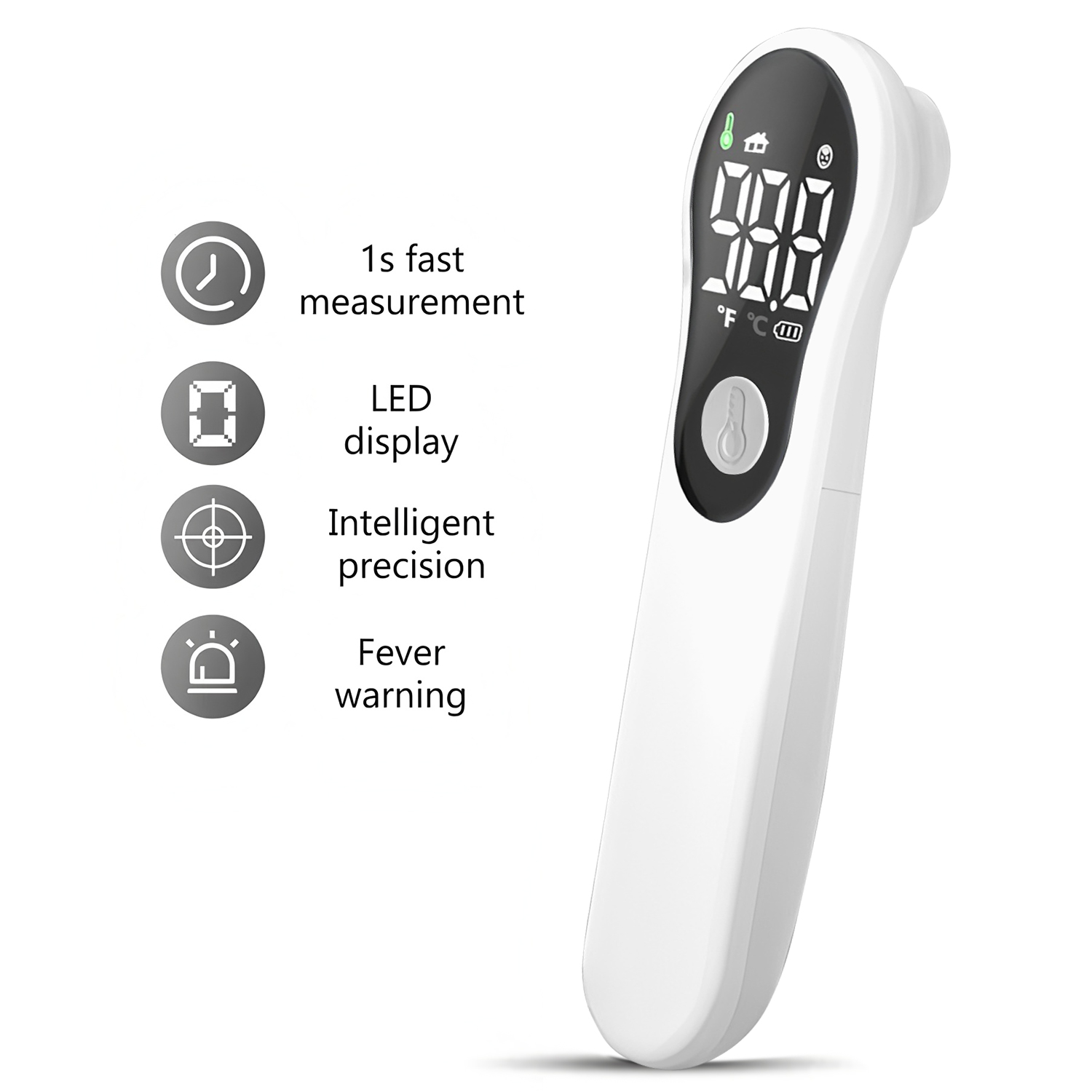 Digital Thermometer Infrared - Medical Household Infrared Forehead Smart Digital