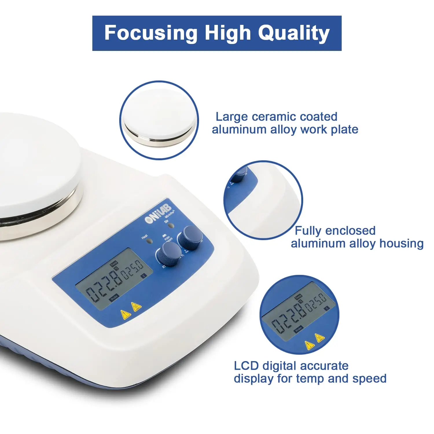 ONiLAB 340C Magnetic Hotplate  - Magnetic Stirrer Hotplate review and price