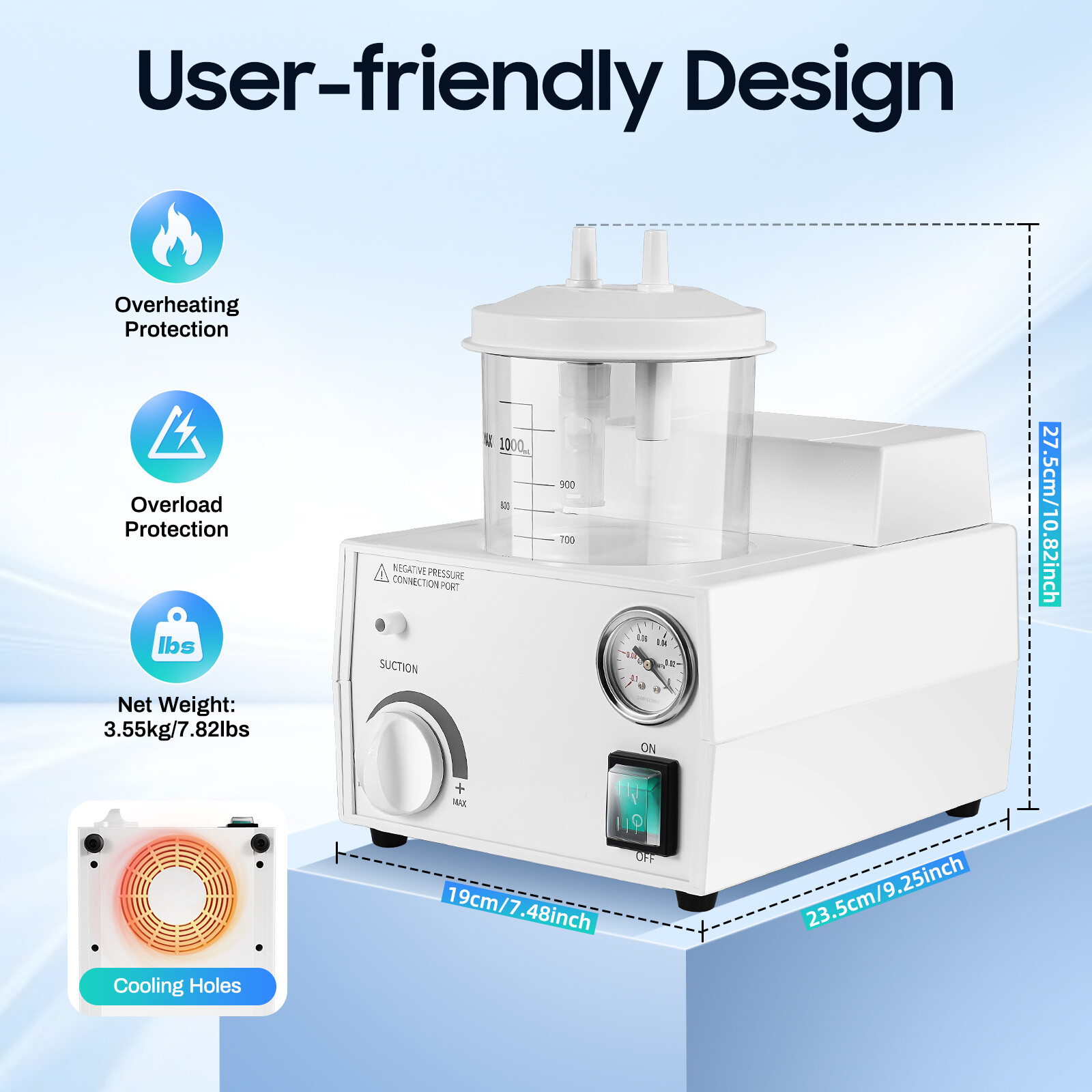 Vacuum Phlegm Quiet Suction Un - Suction Machine Medical review and price