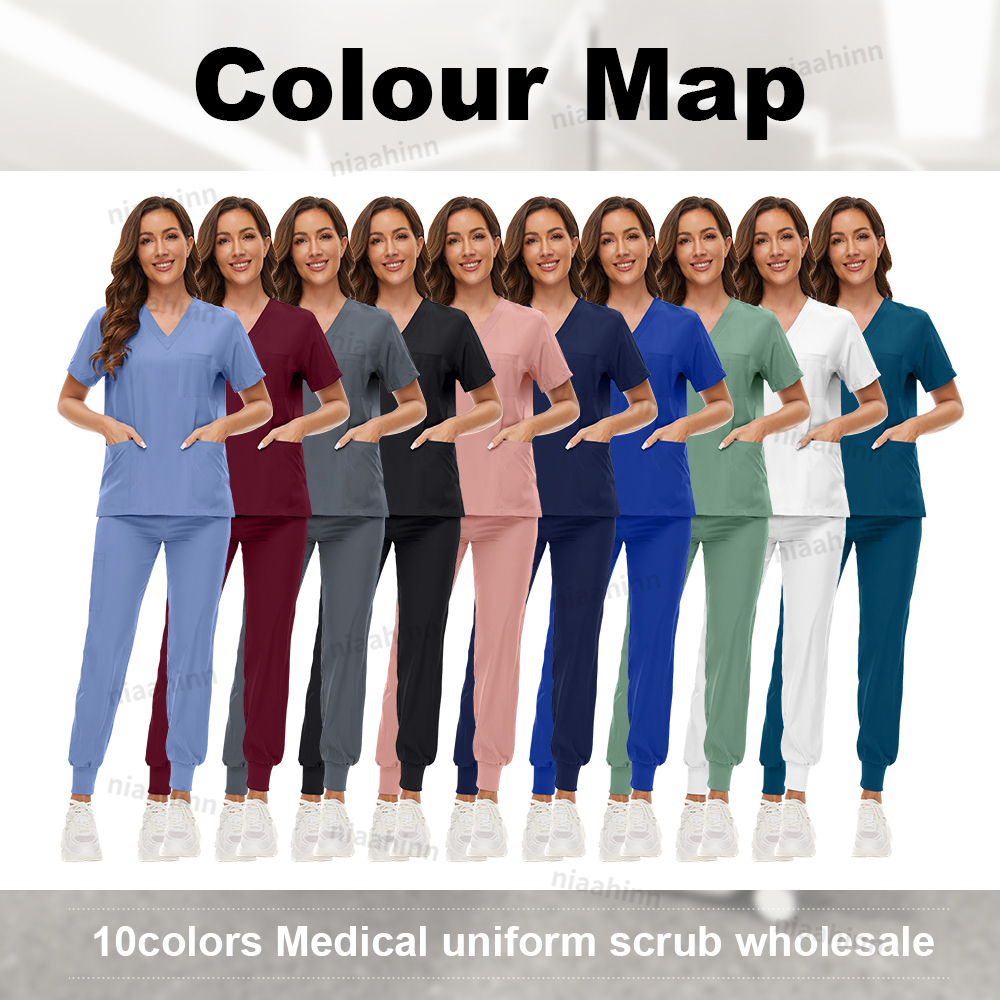 Nurse Scrubs Hospital Uniform  - Medical Lab Coats review and price