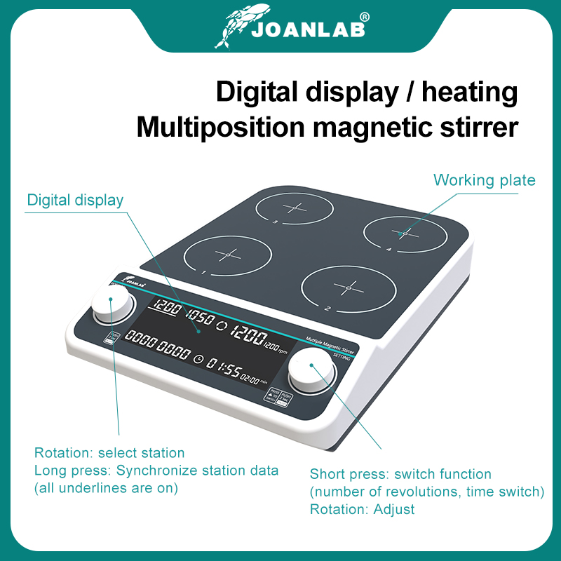 JOANLAB Multiple Magnetic Stir - Magnetic Stirrer Hotplate review and price
