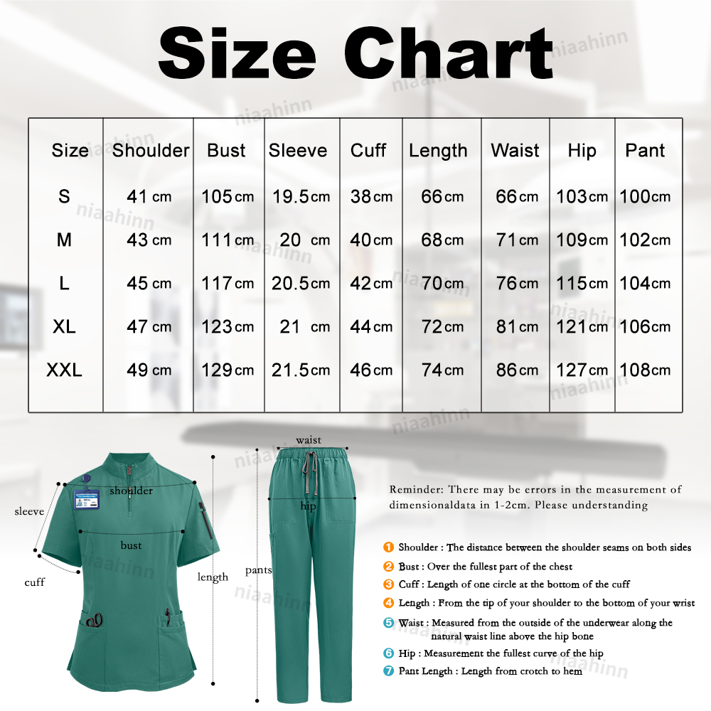 Niaahinn Scrub Surgical Unifor - Medical Lab Coats review and price