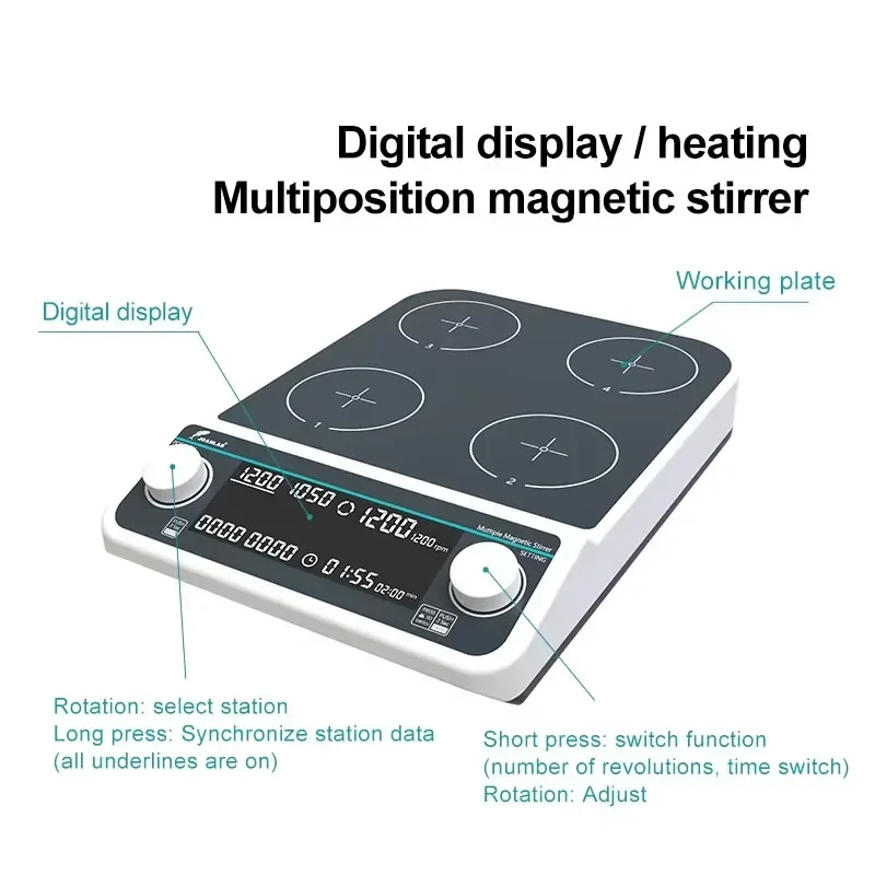 Four-station Six-Position Mult - Magnetic Stirrer Hotplate review and price
