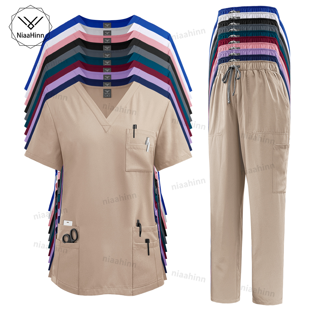 Multicolor Scrubs Uniform Wome - Medical Lab Coats review and price