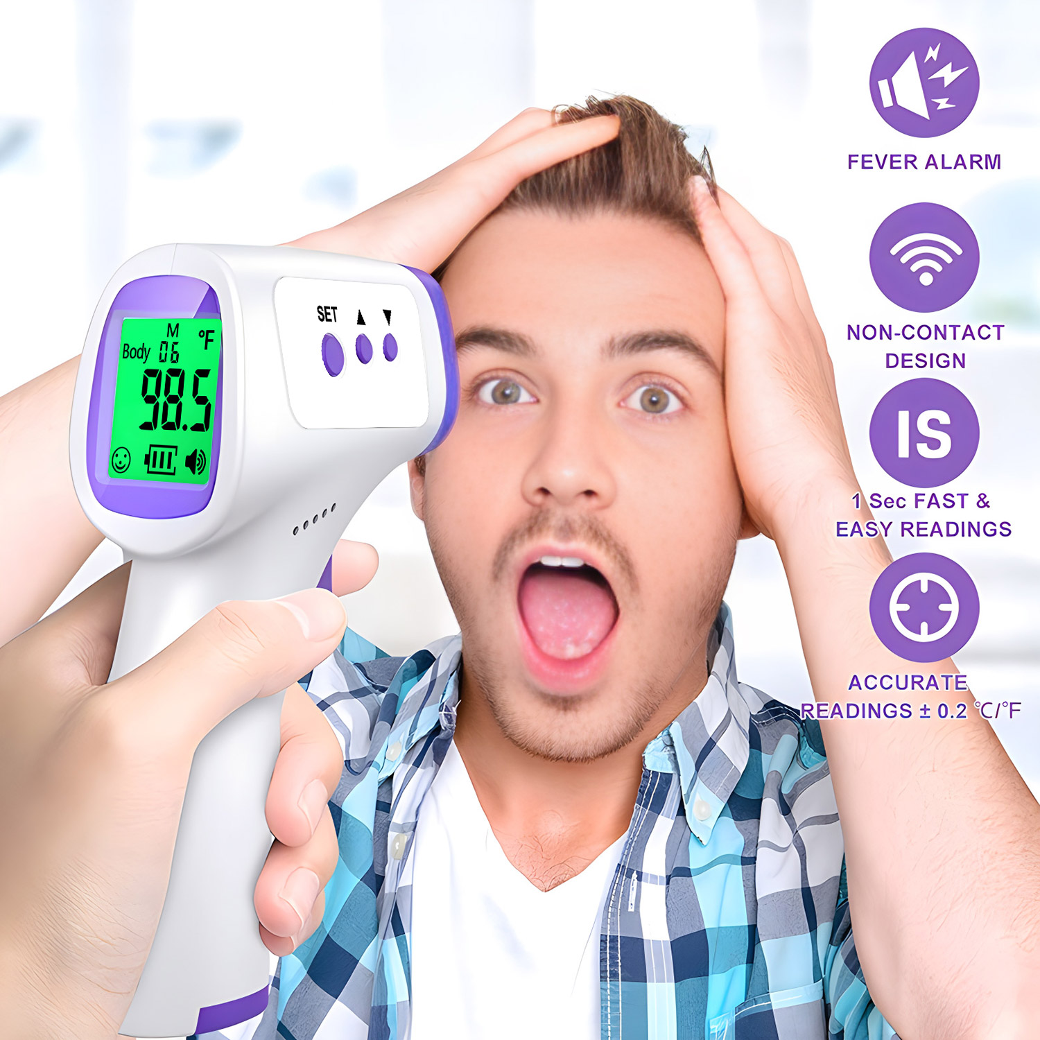 Digital Non-contact Medical Fe - Digital Thermometer Infrared review and price