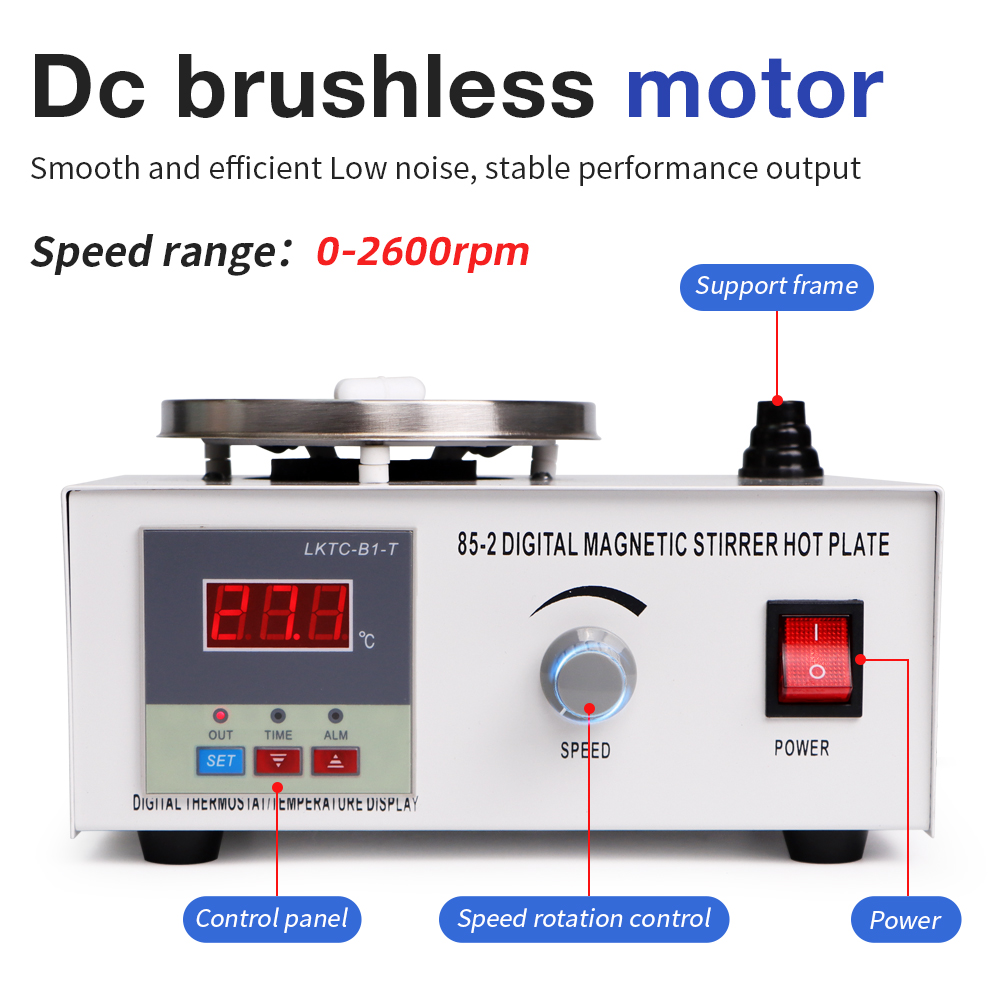 1L Hotplate Magnetic Stirrer 8 - Magnetic Stirrer Hotplate review and price